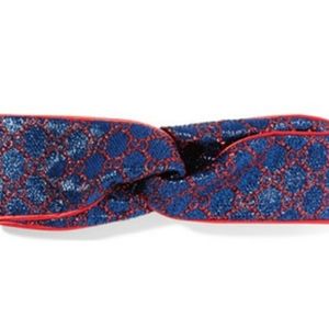 GUCCI Metallic silk GG Supreme Headband